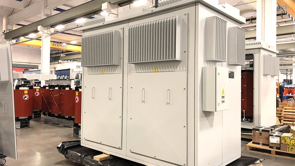 The prefabricated solution with dry type transformer