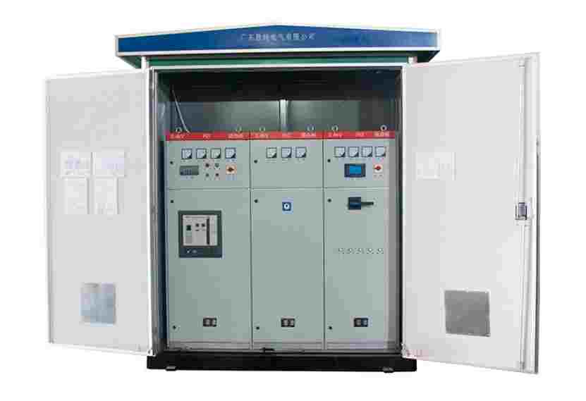Prefabricated Substation with Open Doors